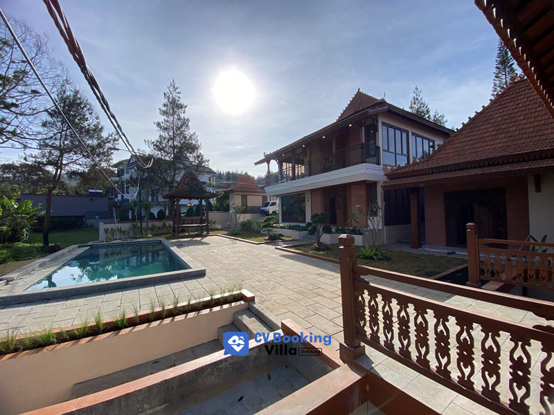 Villa untuk Rombongan Di Lembang dengan View Keren