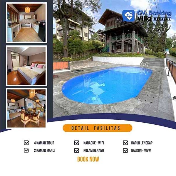 Villa Vetra Lembang, Cocok untuk Sanak Family Sudah Free Wifi