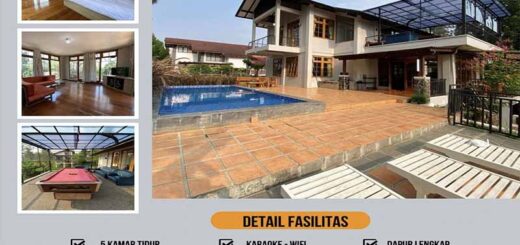 Villa untuk Gathering di Lembang, Lengkap dengan Alat BBQ