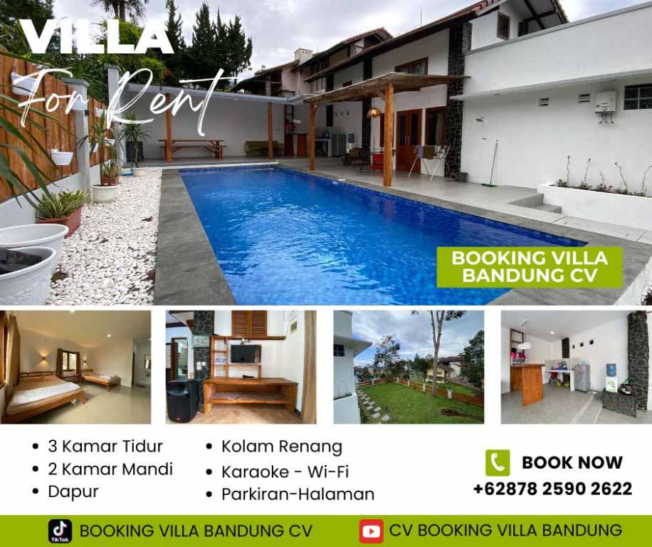 Villa Aqila Salvia, Lengkap dengan Private Pool Cocok untuk Rombongan