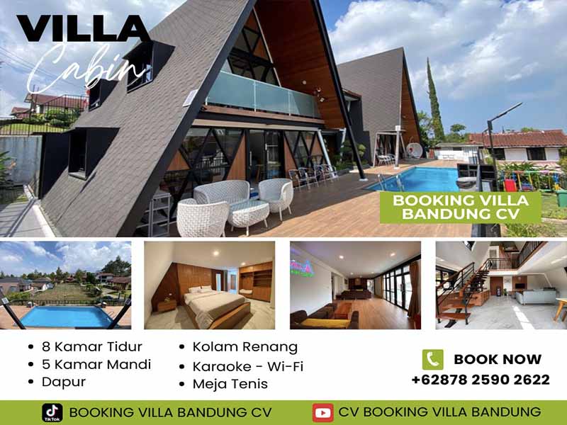 Villa Murah di Lembang untuk Rombongan, Kapasitas Besar