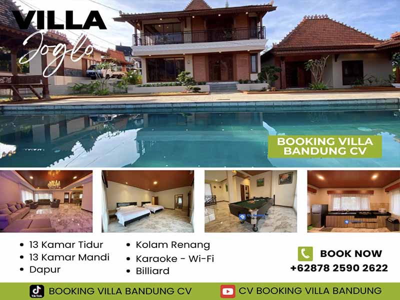 Villa Murah di Lembang untuk Rombongan, Kapasitas Besar